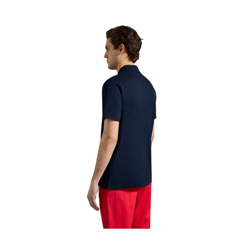 Polo Uomo in cotone piqué con badge Blu PAUL & SHARK- Francavilla Moda